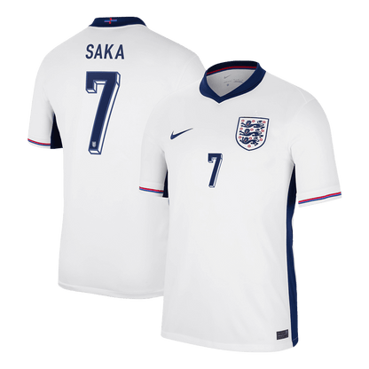 England Hemma Fotbollströjor SAKA #7 Euro 2024
 Premium