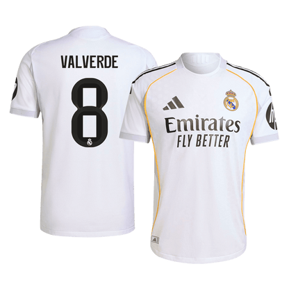 VALVERDE #8 Real Madrid Tröja 2025/26 Hemma Autentisk