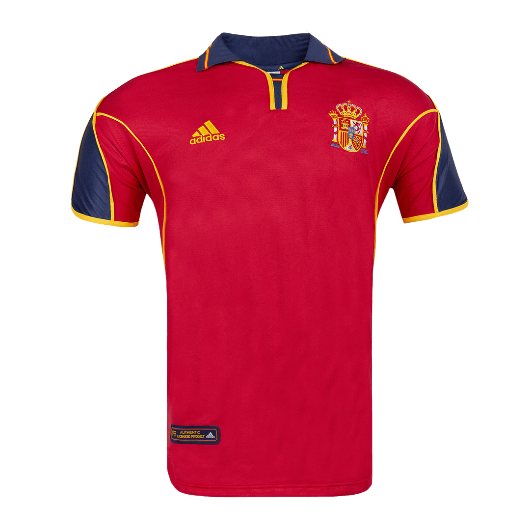 Spanien Hemma Fotbollströjor Euro 2000 Retro