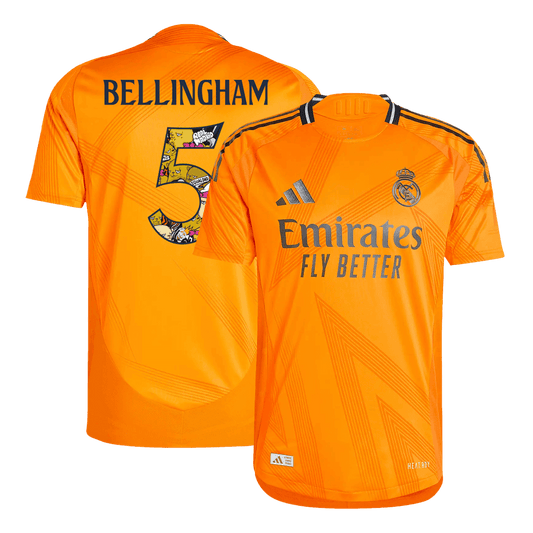 Real Madrid Borta Fotbollströja BELLINGHAM #5 2024/25 Autentisk