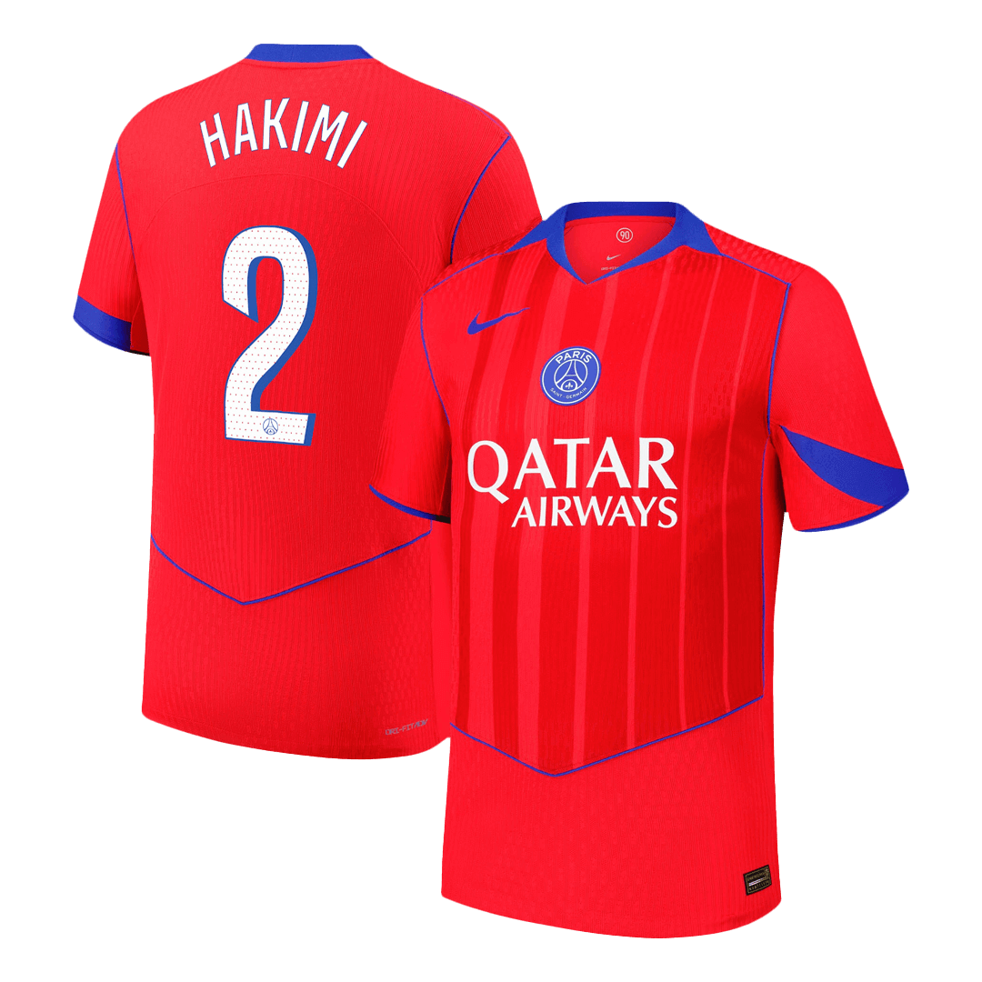 PSG Tröja HAKIMI #2 2025/26 Tredje Röd
