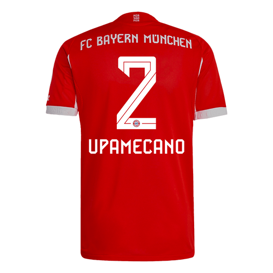 Bayern Munich Tröja UPAMECANO #2 2025/26 Hemma Autentisk Röd