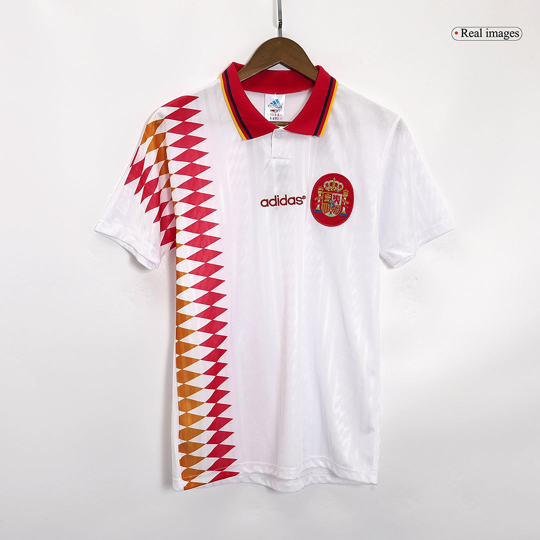 Spanien Borta Fotbollströjor 1994 Retro