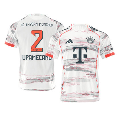 Bayern Munich Tröja UPAMECANO #2 2025/26 Borta Autentisk Vit