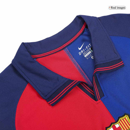 Retro Barcelona Hemma Fotbollströja KLUIVERT #9 1999/00 - 100-årsjubileum
