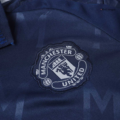 Manchester United Borta Fotbollströja 2024/25 Fotbollssats Barn