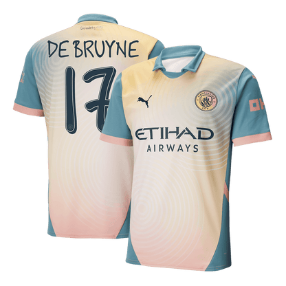 Manchester City Fjärde borta Fotbollströja DE BRUYNE #17 2024/25 - Definitely City