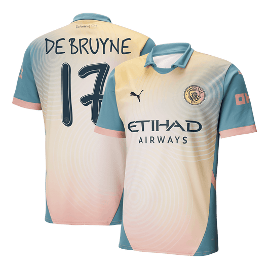 Manchester City Fjärde borta Fotbollströja DE BRUYNE #17 2024/25 - Definitely City