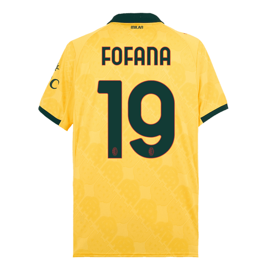 AC Milan Tröja FOFANA #19 2025/26 Tredje Gul