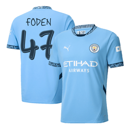 Manchester City Hemma Fotbollströja FODEN #47 2024/25 - UCL