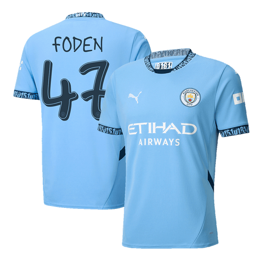 Manchester City Hemma Fotbollströja FODEN #47 2024/25 - UCL