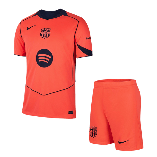 Barcelona Tröja Tredjeställ 2025/26 Orange