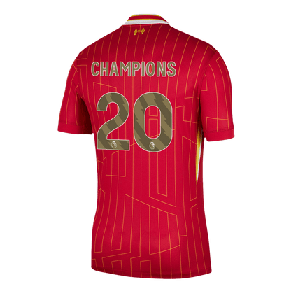 Liverpool Hemma Fotbollströjor CHAMPIONS #20 2024/25 röd Premium - CHAMPIONS 24/25