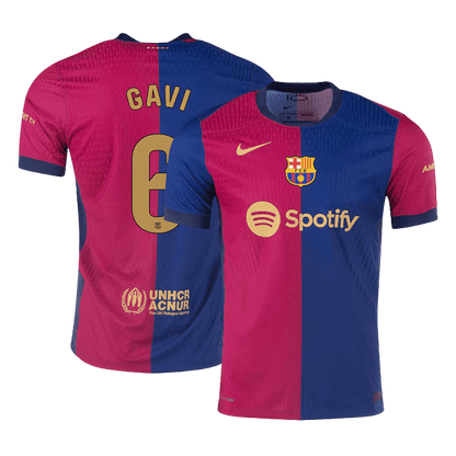 Barcelona Hemma Fotbollströja GAVI #6 2024/25 Autentisk