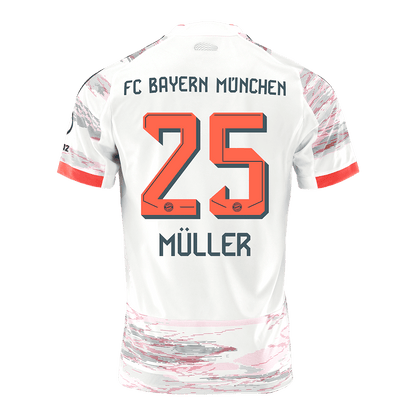 MÜLLER #25 Bayern Munich Borta Tröja 2025/26