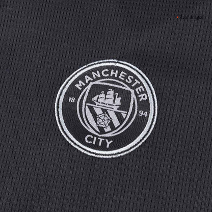 Manchester City Tröja 2025/26 Bortaställ Svart Barn