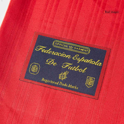 Spanien Hemma Fotbollströjor 1996 Retro