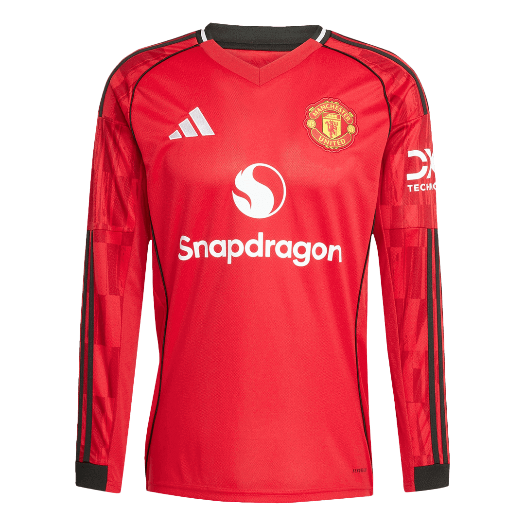 Manchester United Tröja långärmad 2025/26 Hemma