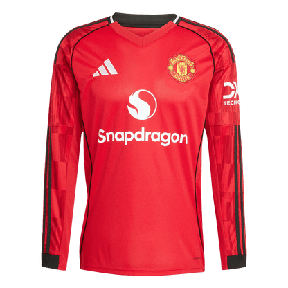 Manchester United Tröja långärmad 2025/26 Hemma
