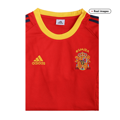 Spanien Hemma Fotbollströjor 2002 Retro