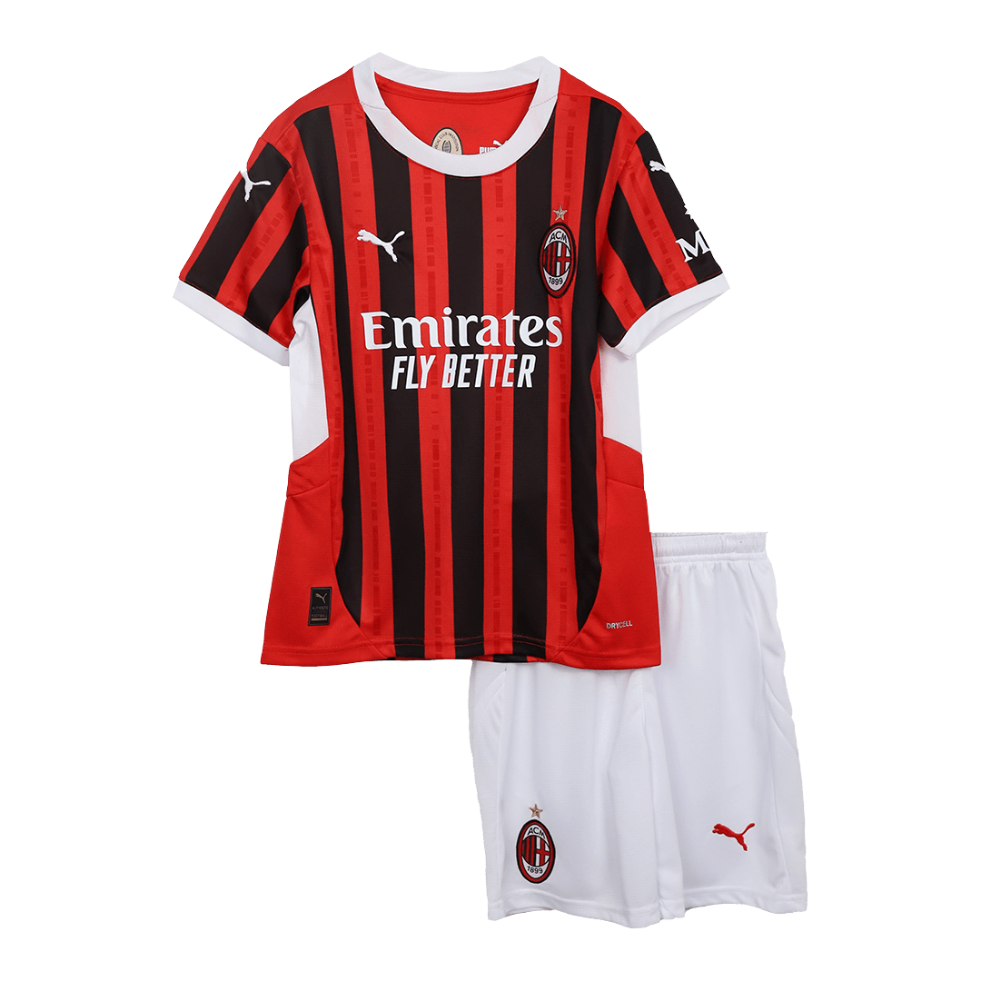 AC Milan Hemma Fotbollströja 2024/25 Fotbollssats Barn