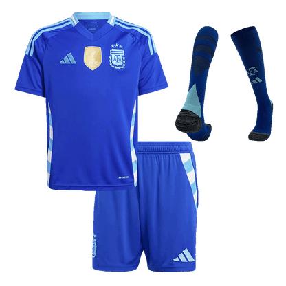 Argentina Borta Fotbollströja 2024 
Fotbollssats Barn