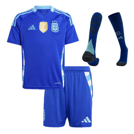 Argentina Borta Fotbollströja 2024 
Fotbollssats Barn