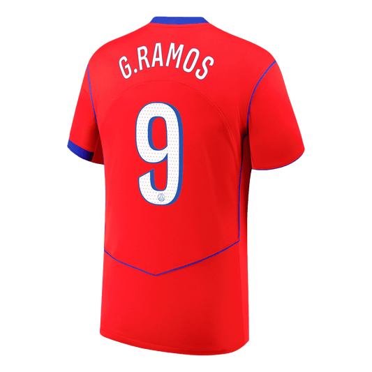 PSG Tröja G.RAMOS #9 2025/26 Tredje Röd