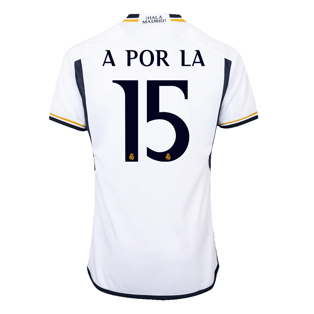 Real Madrid Hemma Fotbollströja A POR LA #15 2023/24 Autentisk