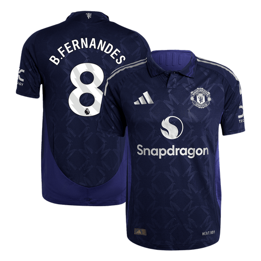 Manchester United Borta Fotbollströja B.FERNANDES #8 2024/25 Autentisk