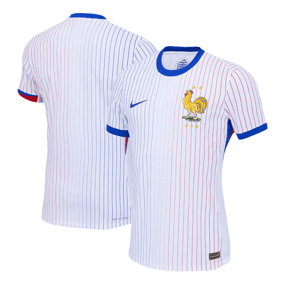 Frankrike Borta fotbollströjor 2024 Autentisk