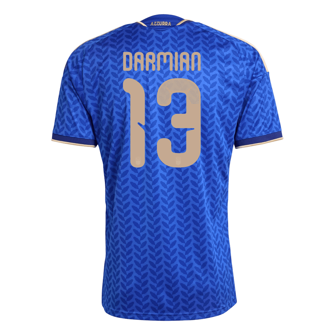 Italien Tröja DARMIAN #13 2026 Hemma Blå - World Cup 2026