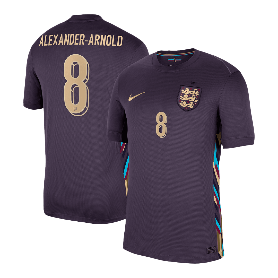 England Borta Fotbollströjor ALEXANDER-ARNOLD #8 Euro 2024
 Premium