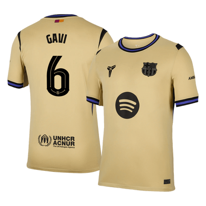 Barcelona Tröja GAVI #6 2025/26 Borta Gul - UCL