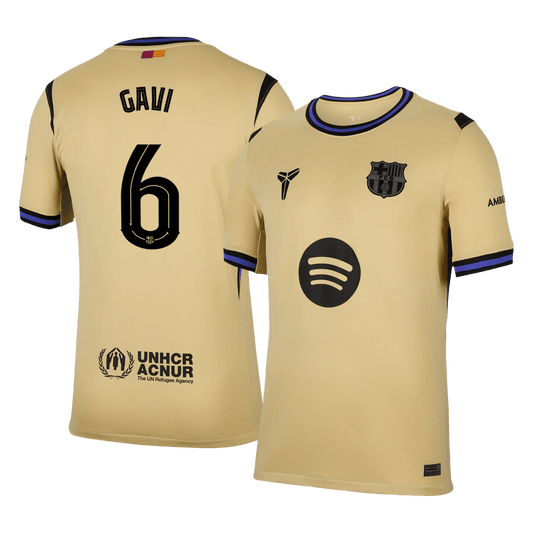 Barcelona Tröja GAVI #6 2025/26 Borta Gul - UCL