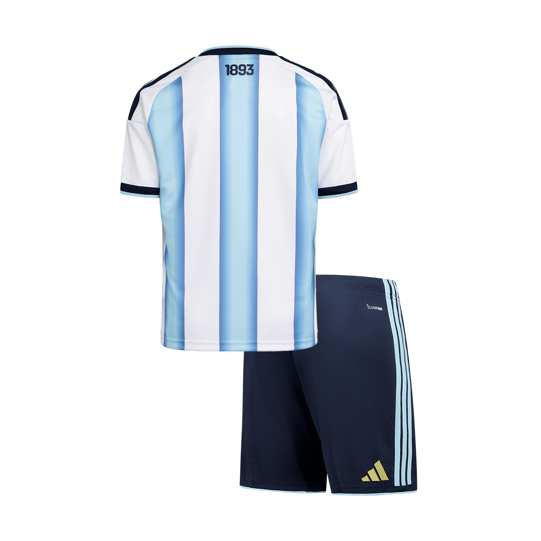 Argentina Tröja 2025/26 Hemmaställ Blue&White Barn - World Cup 2026