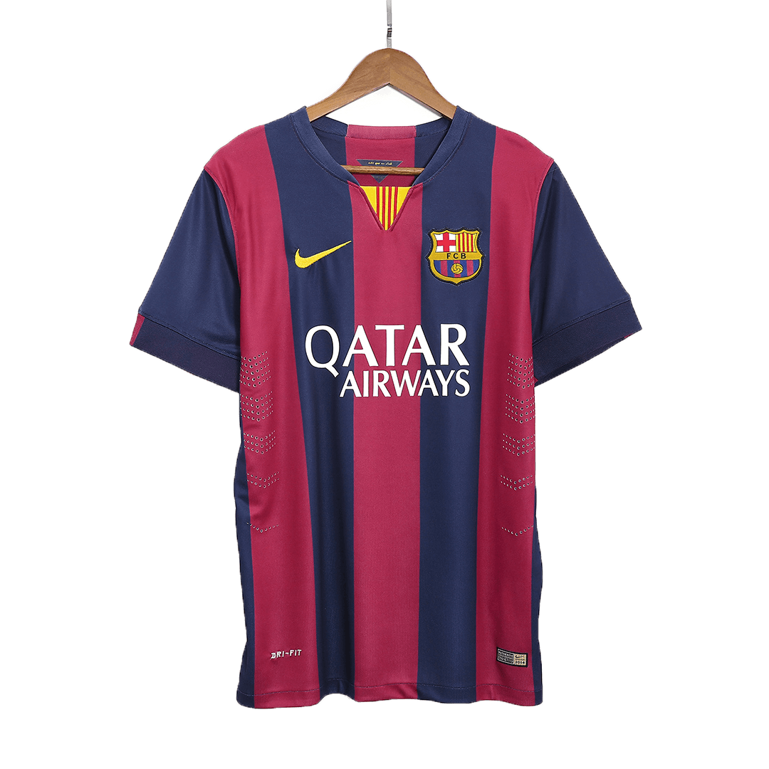 Retro Barcelona Hemma Fotbollströja SUÁREZ #9 2014/15
