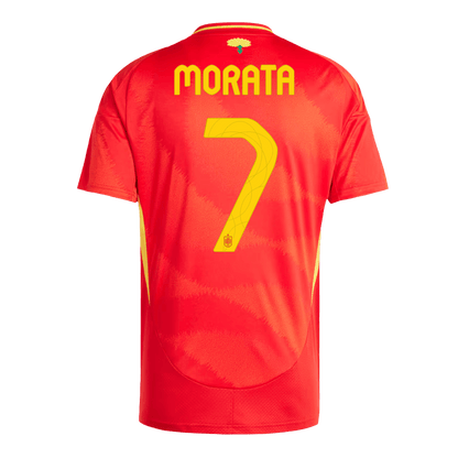 MORATA #7 Spanien Hemma Fotbollströjor Euro 2024