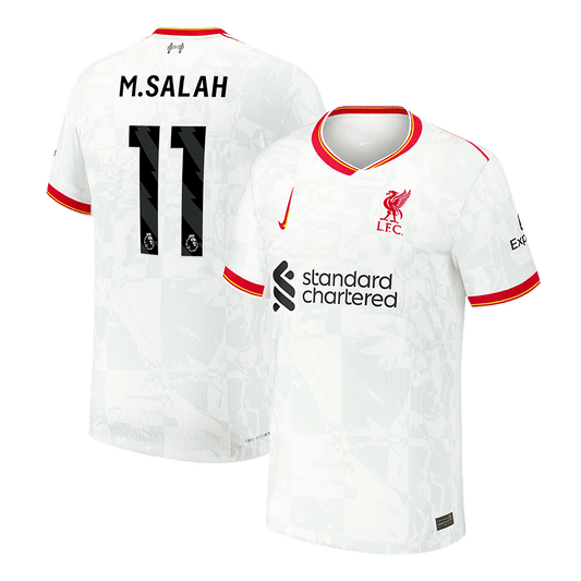 Liverpool Tredjeställ Fotbollströja M.SALAH #11 2024/25 Autentisk