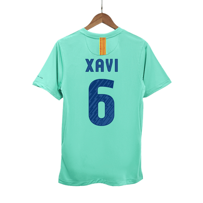 Retro Barcelona Borta Fotbollströja XAVI #6 2010/11