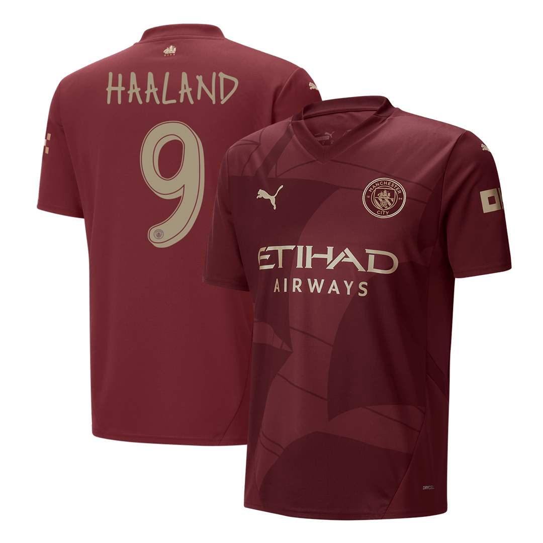 Manchester City Tredjeställ Fotbollströja HAALAND #9 2024/25 - UCL