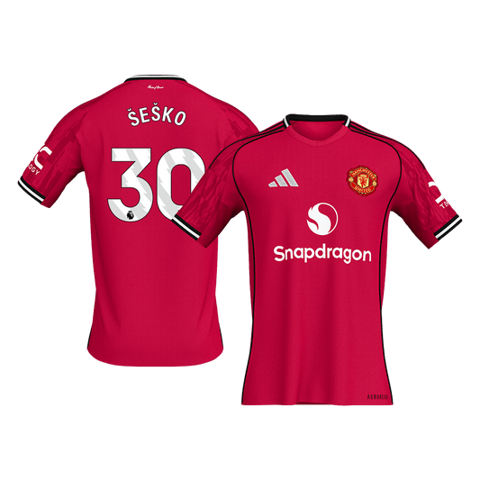 Manchester United Tröja ŠEŠKO #30 2025/26 Hemma Röd