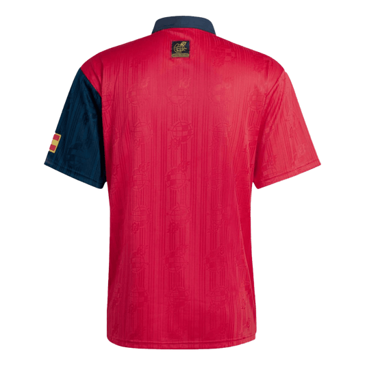 Spanien Hemma Fotbollströjor 1996 Retro-1
