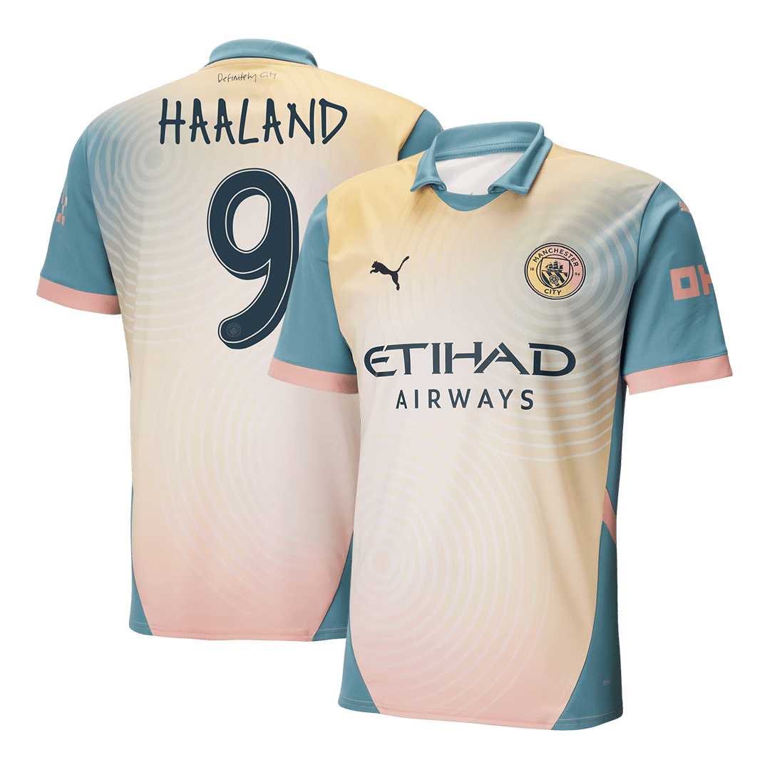 Manchester City Fjärde borta Fotbollströja HAALAND #9 2024/25 - Definitely City