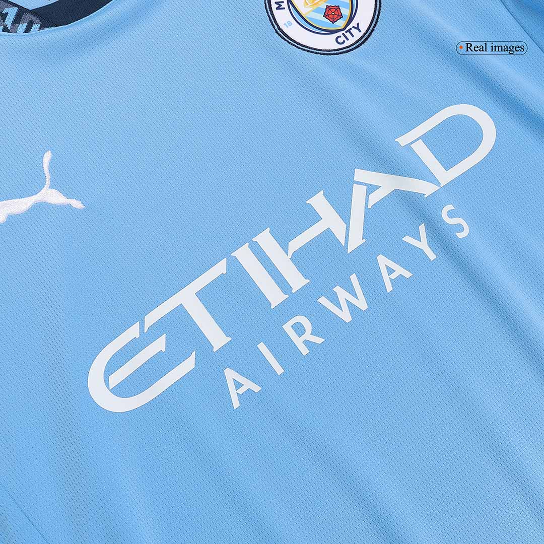 DE BRUYNE #17 Manchester City Home football shirt 2024/25 - UCL