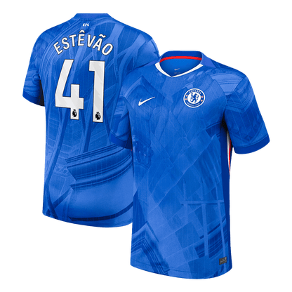 ESTÊVÃO #41 Chelsea Tröja 2025/26 Hemma Premium Blå