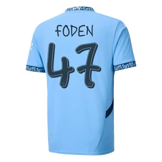Manchester City Hemma Fotbollströja FODEN #47 2024/25 - UCL
