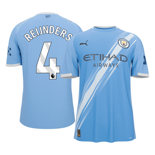 REIJNDERS #4 Manchester City Tröja 2025/26 Hemma Premium Blå