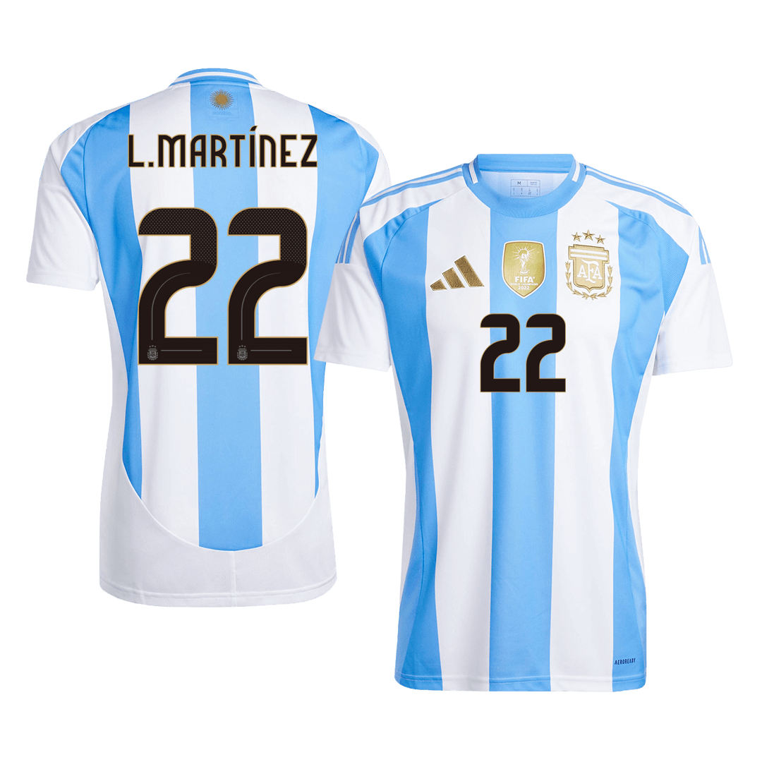 Argentina Hemma Fotbollströjor L.MARTÍNEZ #22 2024
 Premium