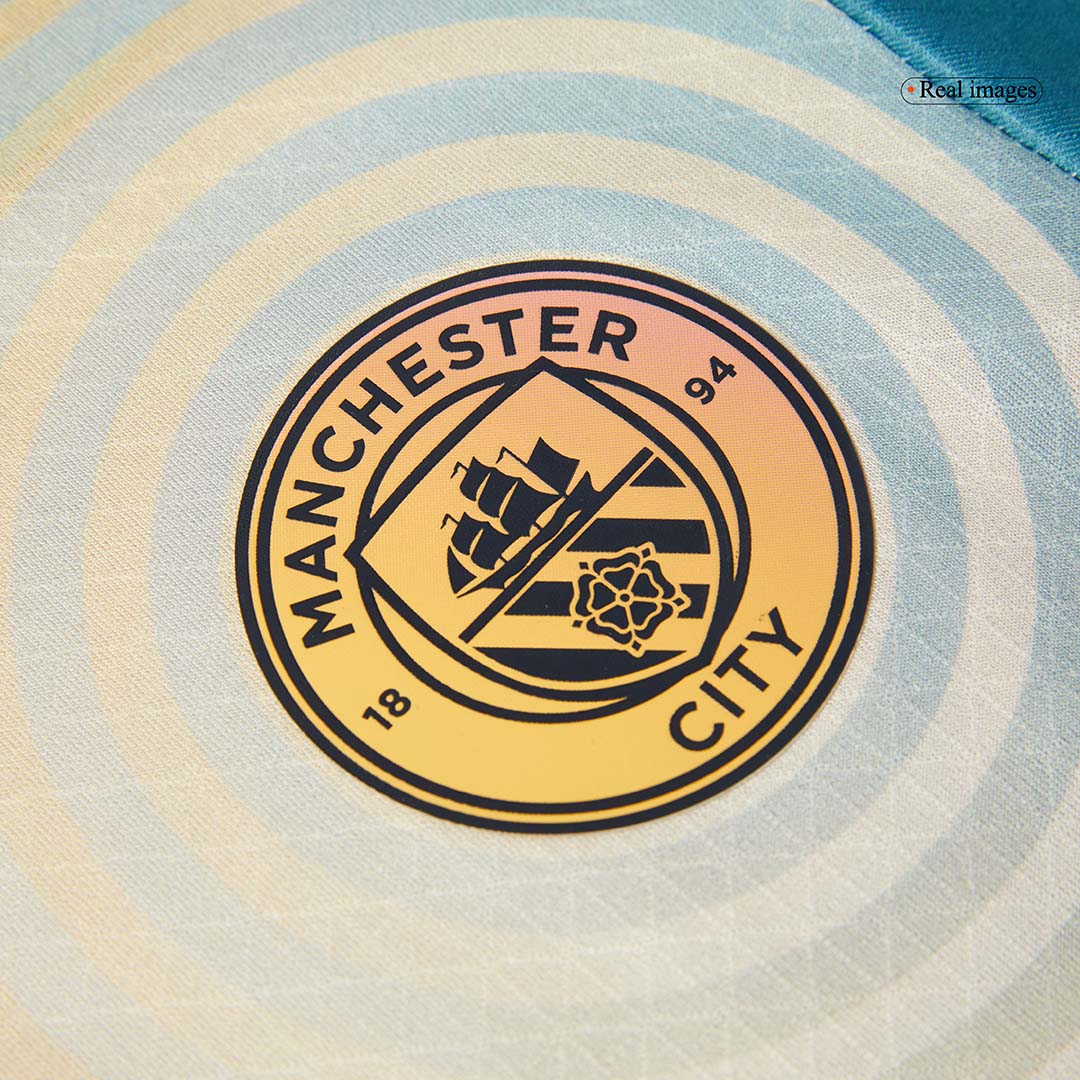 Manchester City Fjärde borta Fotbollströja RODRIGO #16 2024/25 Autentisk - Definitely City